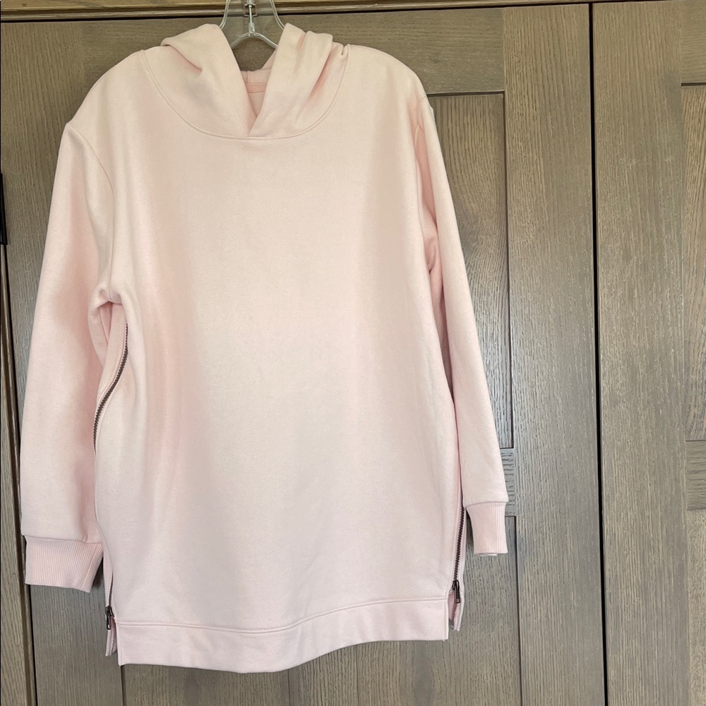 Isabel Maternity by Ingrid & Isabel Light Pink Hooded Maternity Pullover